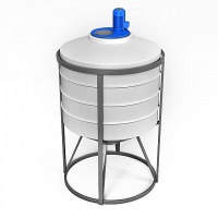 Емкость ЭкоПром ФМ 500 литров в обрешетке с турбинной мешалкой