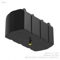 Бак для душа Полимер-Групп "R" 300 л с лейкой