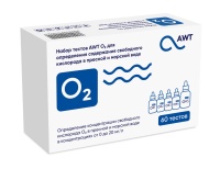 AWT набор тестов O2 (свободный кислород 1-20 мг/л. 60 тестов)