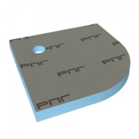 Душевой поддон скругленный Ruspanel 1000х1000х50 мм уклон в угол