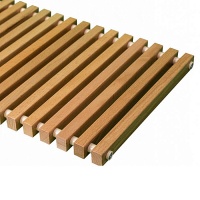 Декоративная решетка КЗТО БРИЗ Дуб, бук или береза с лаковым покрытием 380x1000-10