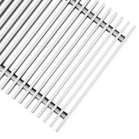 Декоративная решетка КЗТО БРИЗ Алюминий с бесцветным анодированием 300x1000-12