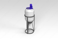 Емкость ЭкоПром ФМ 120 л в обрешетке с турбинной мешалкой