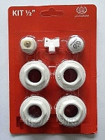 Монтажный комплект Kit 3/4" без кронштейнов для алюминиевых и биметаллических радиаторов