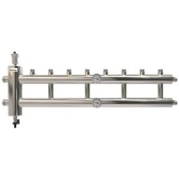 Распределительный коллектор отопления Прокситерм GSK 40-4.1 с гидрострелкой 120 кВт, 4+1 контур