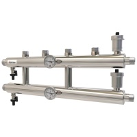 Распределительный коллектор отопления Прокситерм GK 25-2.1 до 60 кВт, 2+1 контур