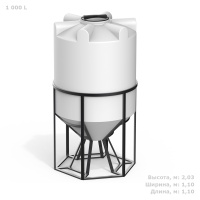 Емкость Полимер-Групп K 1000 литров с обрешеткой