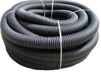 Труба дренажная однослойная NASHORN с перфорацией d160 без фильтра, 50м