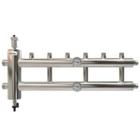 Распределительный коллектор отопления Прокситерм GSK 40-3.1 с гидрострелкой 120 кВт, 3+1 контур